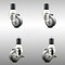 Service Caster 3 Inch 316SS Thermoplastic Rubber Swivel 1-3/4 Inch Stem Caster Brake SCC, 2PK SCC-SS316EX20S314-TPRB-2-TLB-2-134 - alternate 1